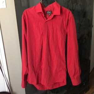 Men’s red dress shirt